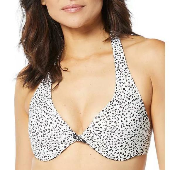 Coco Reef Women's Verso Twist-Front Reverisble Bikini Top - Black 32/34 D - Picture 2 of 2